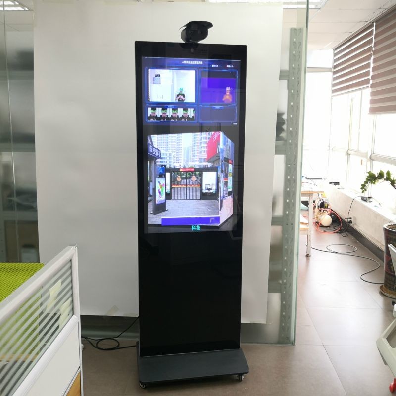 多人測(cè)溫落地廣告一體機(jī)